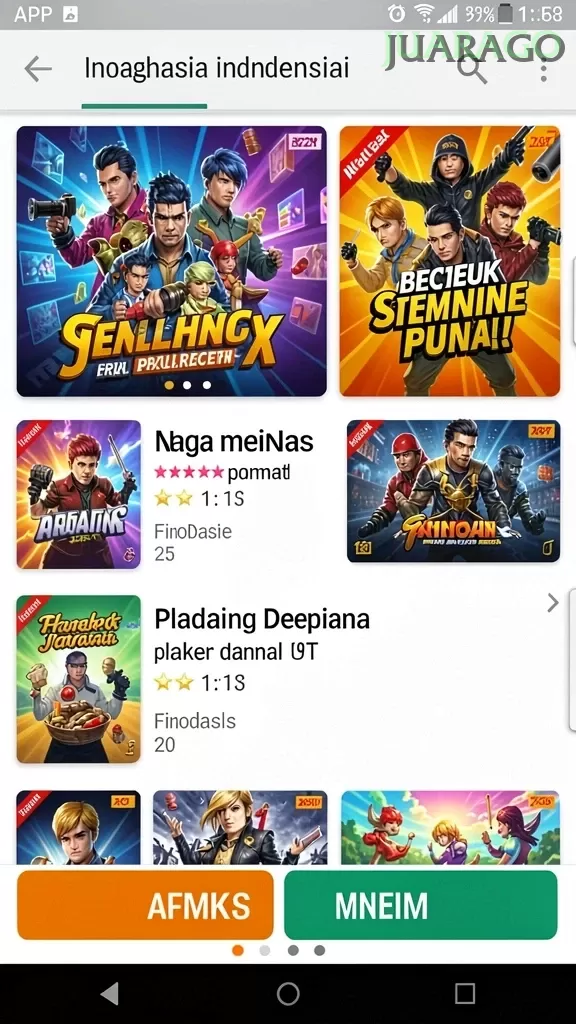 Cuplikan layar RUSA33 — halaman utama