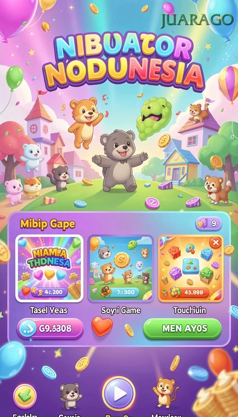 Cuplikan layar SESETOTO — menu navigasi